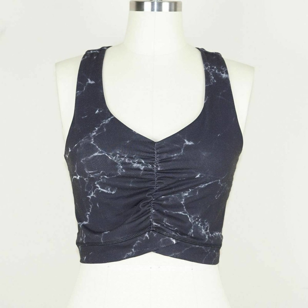 BuffBunny Buff Bunny Twist Black Bra Tank Top  L
